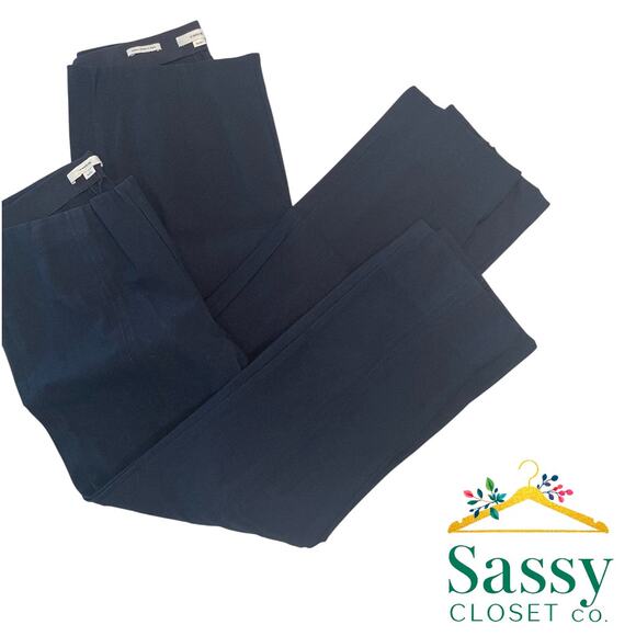 Vince Pants Bundle – 2 Pair Sz XL – Black + Navy – Side Zip – RN#106730 – EUC - Picture 1 of 6